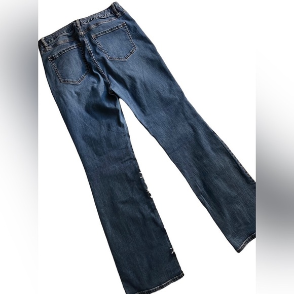 LANE BRYANT Curvy Fit High Rise Boot Medium Denim Jeans, Size 15 Long, EUC. - Picture 7 of 7